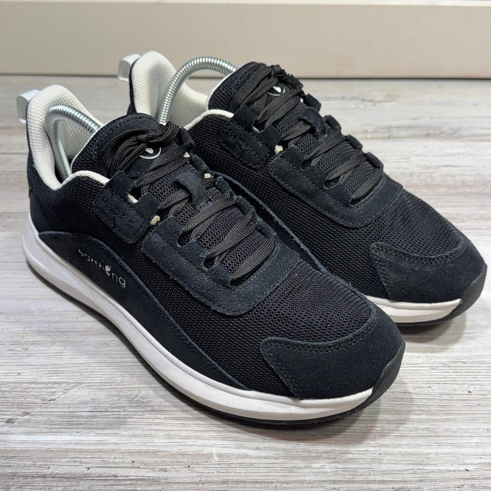 Earthing Sedona Shoes Mens Size 9 Black Athletic Cushioned Sneakers 9MESDNB1